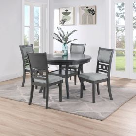 5-Piece Dining Set, Gray Two-Tone