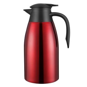 2L Large Capacity Thermal Insulation Household Stainless Steel Kettle (Option: Chinese Red-2L)