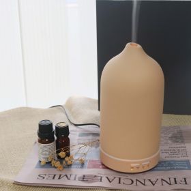 Air Humidifier Dropshipping Ceramic Aroma Diffuser 5 Colors 100ml Ultrasonic Essential Oil Diffuser (Option: US-Terracotta)