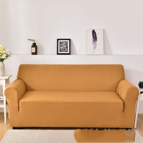 Sofa Cover All-inclusive Non-slip Sofa Slipcover Fabric Craft General (Option: Camel-Single)