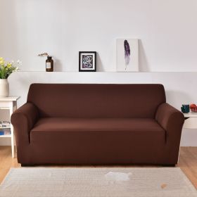 Sofa Cover All-inclusive Non-slip Sofa Slipcover Fabric Craft General (Option: Coffee-Single)