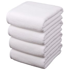 Pure Cotton Face Wash Hotel Absorbent Beauty Salon Special Face Towel (Option: White-80g 30x60cm)