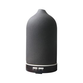 5 Colors Humificador  Ceramic Aroma Diffuser Ultrasonic Diffusers Ceramic Humidifier (Option: UK-Black)