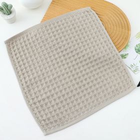 Household Bathing Water Absorbent And Quick Drying Unisex Plus Thickened Pure Cotton Bath Towel Wipe (Option: Grey-35x35cm)