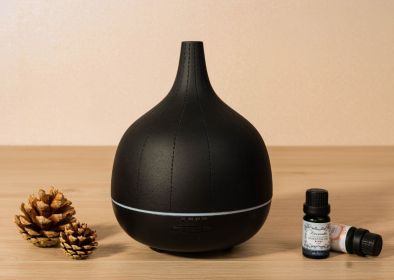 Handmade Cement Atomization Mute Humidifier Household Mini Ultrasonic Aroma Diffuser (Option: Black-British Standard)