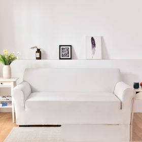 Sofa Cover All-inclusive Non-slip Sofa Slipcover Fabric Craft General (Option: White-Double)