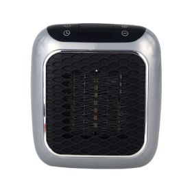 Mini Fan Heater Wall-mounted Dormitory Warm Artifact (Option: Gray-British Standard-1PCS)